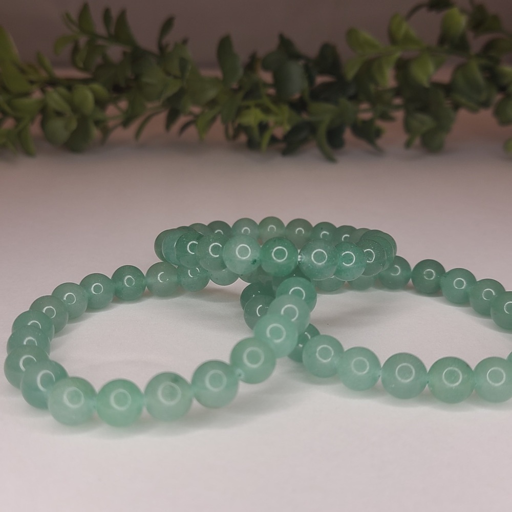 Green Aventurine Gemstone Bracelet - Picture 2 of 4